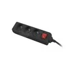 LANBERG PS1-03E-0150-BK 1.5M Juodas LANTERGE CURVE 3X 230V PL SU GRANDINĖS IŠJUNGIKLIU PILNAS VARIS