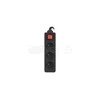 LANBERG PS1-03E-0150-BK 1.5M Juodas LANTERGE CURVE 3X 230V PL SU GRANDINĖS IŠJUNGIKLIU PILNAS VARIS