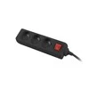 LANBERG PS1-03E-0300-BK 3M Juodas LANTERGE CURVE 3X 230V PL SU GRANDINĖS IŠJUNGIKLIU PILNAS VARINIS