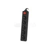 LANBERG PS1-05E-0150-BK 1.5M Juodas LANTERGE CURVE 5X 230V PL su grandinės pertraukikliu, pilnai varinis