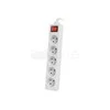 LANBERG PS1-05E-0150-W 1.5M Baltas LANTERGE CURVE 5X 230V PL WITH CIRCUIT BREAKER FULL COPPER