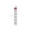 LANBERG PS1-05E-0150-W 1.5M Baltas LANTERGE CURVE 5X 230V PL WITH CIRCUIT BREAKER FULL COPPER
