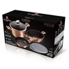 Berlinger Haus Puodų ir keptuvių komplektas, 6 dalių, Berlingerhaus Metallic Line Rose Gold | BH-7047