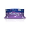 Verbatim DVD+R Double Layer 8x Matt Sidabrinis 25pk Spindle 8,5 GB DVD+R DL 25 vnt
