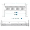 Serveris QNAP RAIL-B02 komutacinės spintos priedas