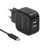 Įkroviklis - Qoltec 50188 Universalus AC/DC 17W Juodas