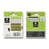 QOLTEC Tape for DYMO D1 43613 6mm x 7m Baltas / Juodas overprint