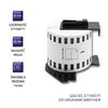 QOLTEC Tape for BROTHER DK-22205 62mm x 30.48m Baltas / Juodas overprint Volelis su rankena