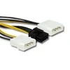 QOLTEC 50433 Qoltec Adapteris 2x MOLEX female PCI-E 8 pin 15cm