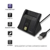 QOLTEC Smart chip ID kortelių skaitytuvas USB 2.0 Plug&Play vertikalus