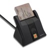 QOLTEC Smart chip ID kortelių skaitytuvas USB 2.0 Plug&amp;Play vertikalus