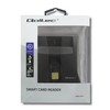 QOLTEC Smart chip ID kortelių skaitytuvas USB 2.0 Plug&amp;Play vertikalus