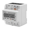 QOLTEC 50900 trifazis elektroninis energijos suvartojimo matuoklis 230V LCD 4P DIN bėgis