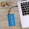 QOLTEC išorinio kietojo disko dėklas HDD/SSD 2.5" SATA3 USB 3.0 Mėlyna
