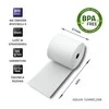 QOLTEC 51897 Terminis rulonas 57 x 40 55g / m2 10 vnt. Būkite BPA