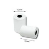 QOLTEC 51899 Terminis rulonas 57 x 16 55g / m2 10 vnt. Būkite BPA