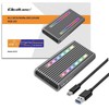 Qoltec 52272 Disko M.2 SSD korpusas | SATA | NVMe | RGB LED | USB-C | 4 TB