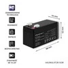 QOLTEC 53040 Baterija AGM 12V 1.3Ah max.0.39A