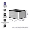 QOLTEC 50316 2x HDD / SSD prijungimo stotelė 2,5 / 3,5 colio SATA USB 3.0 klonavimas
