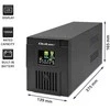 QOLTEC 53770 nepertraukiamo maitinimo linijos interaktyvus monolitinis 1500VA 900W LCD USB