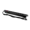 QOLTEC 53998 Apsauga nuo viršįtampių Qoltec skirta RACK 19 1U 10A PDU 8xIEC C13 2m