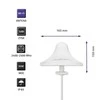 QOLTEC 57036 Wi-Fi 2.4 2.5GHz įvairiakryptė antena 5dBi Indoor