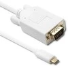 Qoltec USB-C – D-Sub (VGA) USB laidas, 1 m baltas (50418)