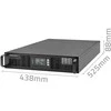 QOLTEC 52285 nepertraukiamo maitinimo UPS, skirtas RACK / 1kVA / 1000W / Galios koeficientas 1,0 / LCD / EPO / USB / On line