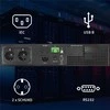 QOLTEC 52285 nepertraukiamo maitinimo UPS, skirtas RACK / 1kVA / 1000W / Galios koeficientas 1,0 / LCD / EPO / USB / On line