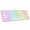 Klaviatūra Rampage RADIANT K11 RGB Raudonas Baltas