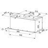 Įmontuojamas gartraukis MPM-45-OW-05, Juodos spalvos