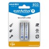 Rechargeable batteries everActive Ni-MH R03 AAA 800 mAh Sidabrinis Line - 2 pieces