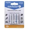 Įkraunamos baterijos everActive Ni-MH R03 AAA 1050 mAh Professional Line