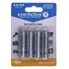 Baterija - „everActive Ni-MH R6 AA“ 2000 mAh „Sidabrinis Line 1.2V“