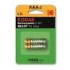 Kodak įkraunama Ni-MH AAA baterija 1000 mAh (2 pakuotės)