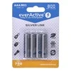 Baterija - EverActive AAA 800 Serija 1.2V Įkraunamos 4-vnt Pakuotė