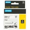 Juostelė DYMO Rhino 19mm x 5.5m, vinilinė, juoda ant balto / S0718620 18445