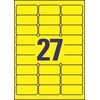 Avery Zweckform Heavy Duty Atsparus vandeniui Labels 63,5 x 29,6 mm geltona (L6105-20)