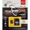 IMRO atminties kortelė Micro SD 64GB 100MB/s class 10 UHS I su adapteriu SD