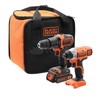 Black & Decker Rinkinys narzędzi Juodas & Decker BCK21S1S-QW