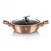 WOK PUODAS GRANITAS 28cm 3,8L BERLINGER HAUS METALLIC LINE ROSE GOLD BH-1519N