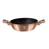 WOK PUODAS GRANITAS 28cm 3,8L BERLINGER HAUS METALLIC LINE ROSE GOLD BH-1519N