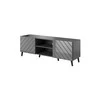 Cama Meble Saugojimo Spinta - Abeto 150x42x52 Grafitas/Blizgus