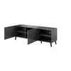 Cama Meble Saugojimo Spinta - Abeto 150x42x52 Grafitas/Blizgus