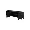 Cama Meble Baldų Spinta - Abeto 150x42x52 Juoda Blizgi