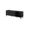 Cama Meble Baldų Spinta - Abeto 150x42x52 Juoda Blizgi