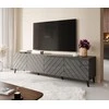 Cama Meble TV Spintelė - Abeto 200x42x52 Grafitas/Blizgus