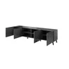 Cama Meble TV Spintelė - Abeto 200x42x52 Grafitas/Blizgus
