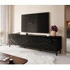 Cama Meble Saugojimo Spinta - Abeto 200x42x52 Juoda Blizgi