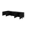 Cama Meble Saugojimo Spinta - Abeto 200x42x52 Juoda Blizgi